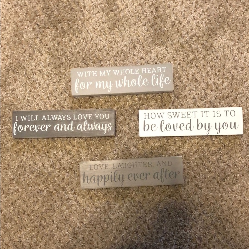 Wedding Decor Signs